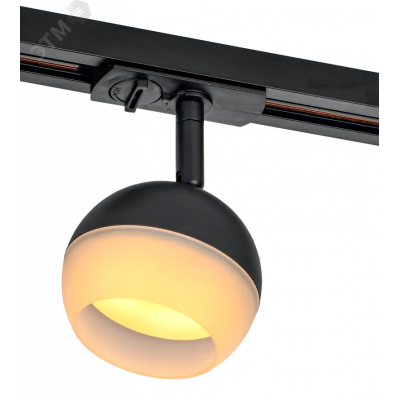 LIGHTING Светильник 4118 декоративный трековый поворотный под лампу GX53 черный IEK