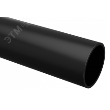Труба гладкая ПВХ жесткая d20 мм (3 м) (156 м/уп) черная -Plast