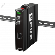 Медиаконвертер 10/100Base-TX в 100Base-X, разъем ST, двойное одномодовое оптоволокно, 1310нм TSX