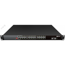 Коммутатор промышленный неуправляемый U-2GX/SFP-24GTP-R, 2 порта 1000Base-X SFP, 24 порта 10/100/1000Base-T(X) RJ45 c PoE, монтаж в 19'' стойку TSX EKF