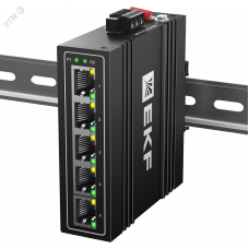 Коммутатор промышленный неуправляемый U-5T, 5 портов 10/100Base-T(X) RJ45, монтаж на динрейку TSX EKF