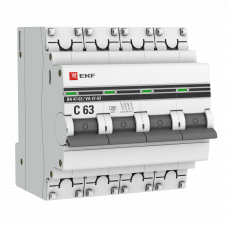 Автоматический выключатель ВА 47-63, 4P 20А (C) 4,5kA EKF PROxima