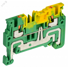Колодка клеммная CP-PEN земля 1,5мм2 желто-зеленая IEK
