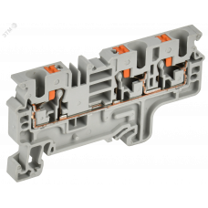 Колодка клеммная CP-MC 3 вывода 4мм2 серая IEK
