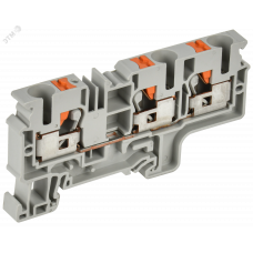 Колодка клеммная CP-MC 3 вывода 10мм2 серая IEK