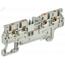Колодка клеммная CP-MC 4 вывода 1,5мм2 серая IEK