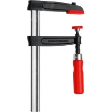 Струбцина из ковкого чугуна 1500/120, усилие: 5.5 кН, с деревянной рукояткой, полая рейка