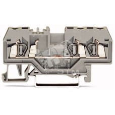 Клемма серая трехполюсная