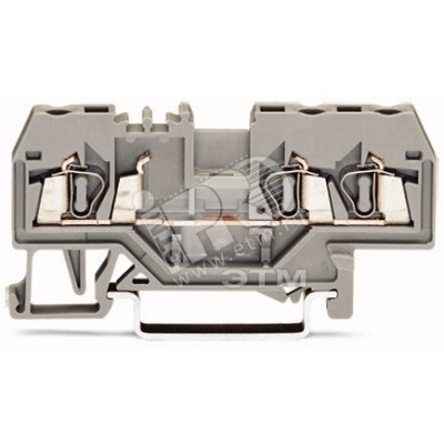 Клемма серая трехполюсная