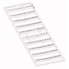 Маркировка горизонтальная WMB 1 ... 50 (2x) на DIN рейку