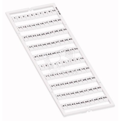 Маркировка горизонтальная WMB 1 ... 50 (2x) на DIN рейку