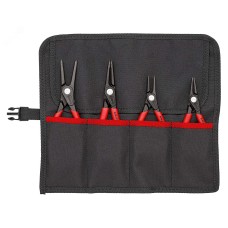 Набор щипцов прецизионных для внутренних и внешних стопорных колец чехол-скрутка из полиэстера 4 предмета щипцы 48 11 J1 48 11 J2 49 11 A1 49 11 A2