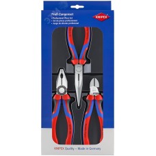 Набор ШГИ в ложементе 3 предмета комплектация: 0302180 плоскогубцы 180 мм 2612200 длинногубцы 200 мм 7002160 бокорезы 160 мм 3-компонентные рукоятки