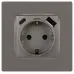 Розетка ЭРА Серия 12 12-4108-16 2P+E 16A-250В со шторками с USB type-A+C 5В-3А титан
