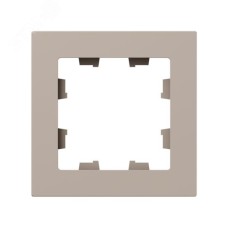 Рамка 1-местная крем.  пластик Эпика EKF