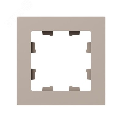 Рамка 1-местная крем.  пластик Эпика EKF