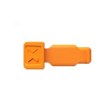 Клипса цветная, оранжевая, 10 шт, для маркировки инструмента KNIPEX, ColorCode Clip
