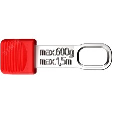 Клипса с ушком для страховочной системы KNIPEX Tethered Tools, красная, 10 шт, TetheredTool Clip