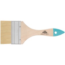 Кисть флейцевая, натур. cветлая щетина, деревянная ручка 3'' (75 мм)
