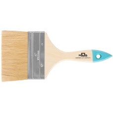 Кисть флейцевая, натур. cветлая щетина, деревянная ручка 4'' (100 мм)