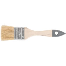 Кисть флейцевая ''Лайт'', натур. cветлая щетина, деревянная ручка 1,5'' (38 мм)