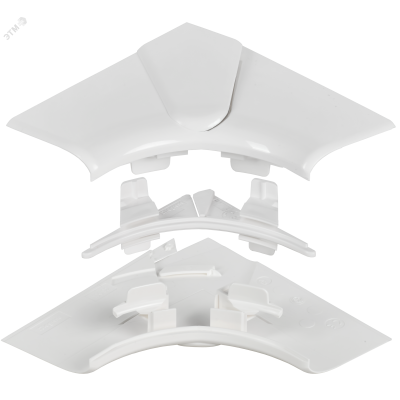 DLP Угол внутренний изменяемый 150х50мм белый