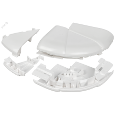 DLP Угол внешний изменяемый 80х50мм белый