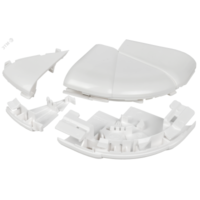 DLP Угол внешний изменяемый 80х50мм белый