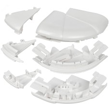 DLP Угол внешний изменяемый 150х50мм белый