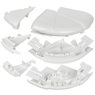 DLP Угол внешний изменяемый 150х50мм белый