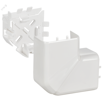 DLP Угол плоский 80х35/50мм белый