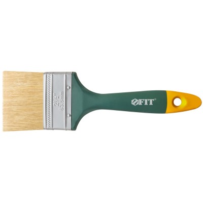 Кисть флейцевая ''Контур'', натур.светлая щетина, пластиковая ручка  2'' (50 мм)