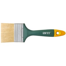 Кисть флейцевая ''Контур'', натур.светлая щетина, пластиковая ручка 2,5'' (63 мм)