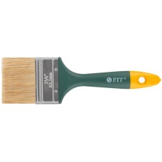 Кисть флейцевая ''Контур'', натур.светлая щетина, пластиковая ручка 2,5'' (63 мм)