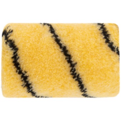 Ролик полиакриловый, бежевый с черной полоской, диаметр 40/61 мм, ворс 10.4 мм, 100 мм