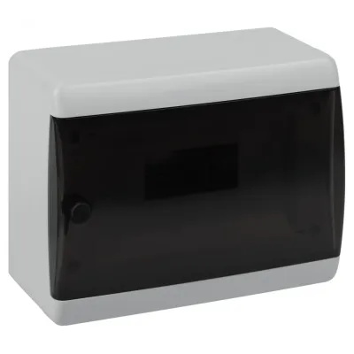 Корпус пластиковый навесной COMFORT ЩРН-П-8 IP41 прозрачная крышка белый