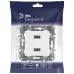 14-4110-01 ЭРА Устройство зарядное USB, 230В/5В-2100мА, IP20, Эра Elegance, белый (6/60/1920)