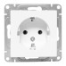 Эпика Механизм розетки 16А с заземлением без шторок белый EKF