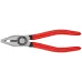 Плоскогубцы комбинированные резка - проволока средней твердости 34мм твердая проволока 22мм кабель 12мм (16мм) L=180мм обливные рукоятки блистер