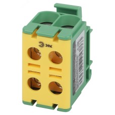 "Клемма силовая вводная КСВ ЭРА NO-224-139 двойная (KE66.3) 6-50 мм? желтая/зеленая ""PE"""