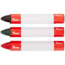 Карандаши разметочные восковые, набор 3 шт. ( черный / зеленый / красный ), 95 мм