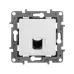 Розетка компьютерная RJ45 категория 6 UTP белый ETIKA