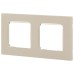 Рамка для розеток и выключателей ЭРА Серия 12 12-5202-02 на 2 поста, Классик, слоновая кость