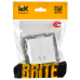 BRITE Выключатель 2-клавишный с индикацией 10А ВС10-2-1-БрАБ арктический белый IEK