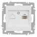 Розетка Intro Accent 6-303-01М информационная RJ45, IP20, СУ, белый матовый