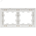 BRITE Рамка 2-местная РУ-2-БрАБ арктический белый/белый IEK