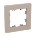 Рамка 1-местная крем.  пластик Эпика EKF