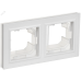 BRITE Рамка 2-местная IP44 РУ-2-БрАБ-44 арктический белый IEK