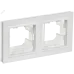 BRITE Рамка 2-местная IP44 РУ-2-БрАБ-44 арктический белый IEK