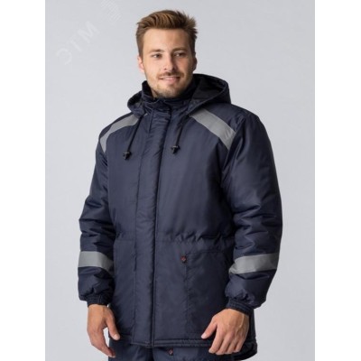 Куртка зимняя Прогресс (Оксфорд), темно-синий, р. 44-46/182-188